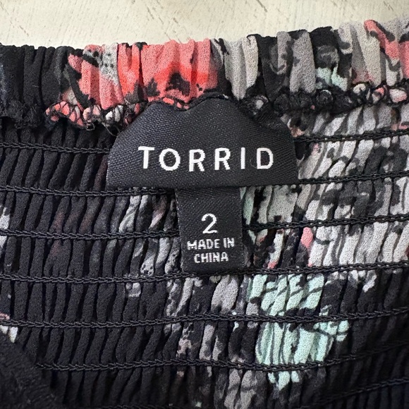 Black Floral Georgette Maxi Dress Size 2 - Picture 5 of 13